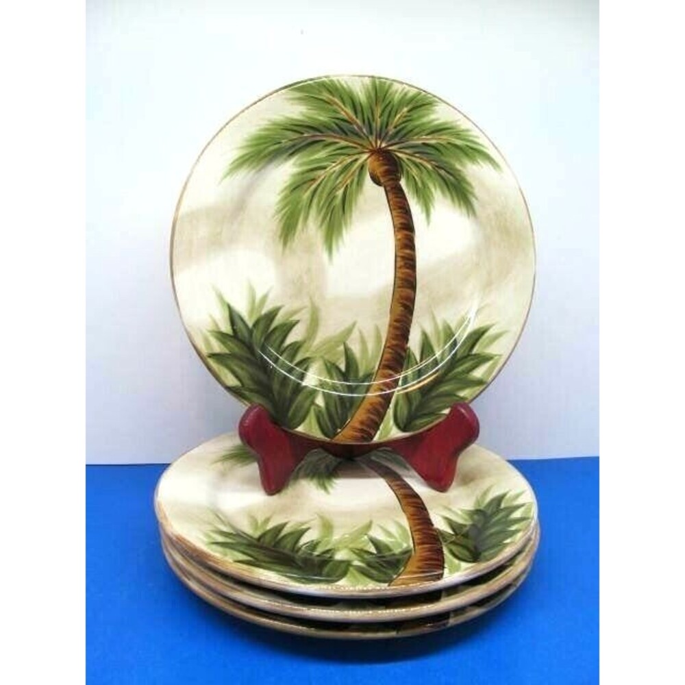 Tabletops Lifestyles Kona 8 1/2" Salad Plates Set Of 4 Plates Read Description